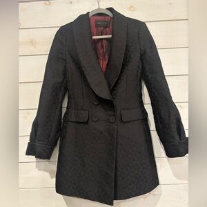 BCBG MAXAZRIA Women Black Coat / Jacket Size XS Great Condition